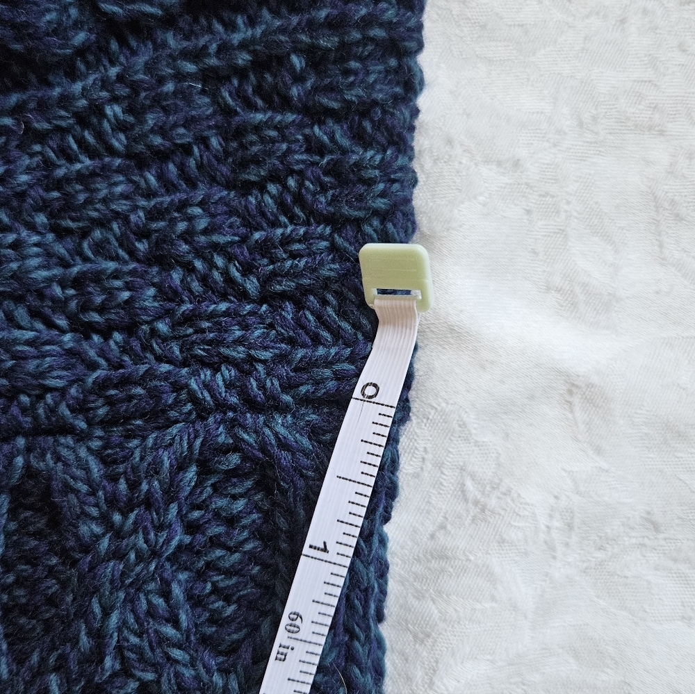 Aran Crafts Men's Atlantic blue 1/2 Zip Cable Knit Zip Sweater $189 - Picture 8 of 16